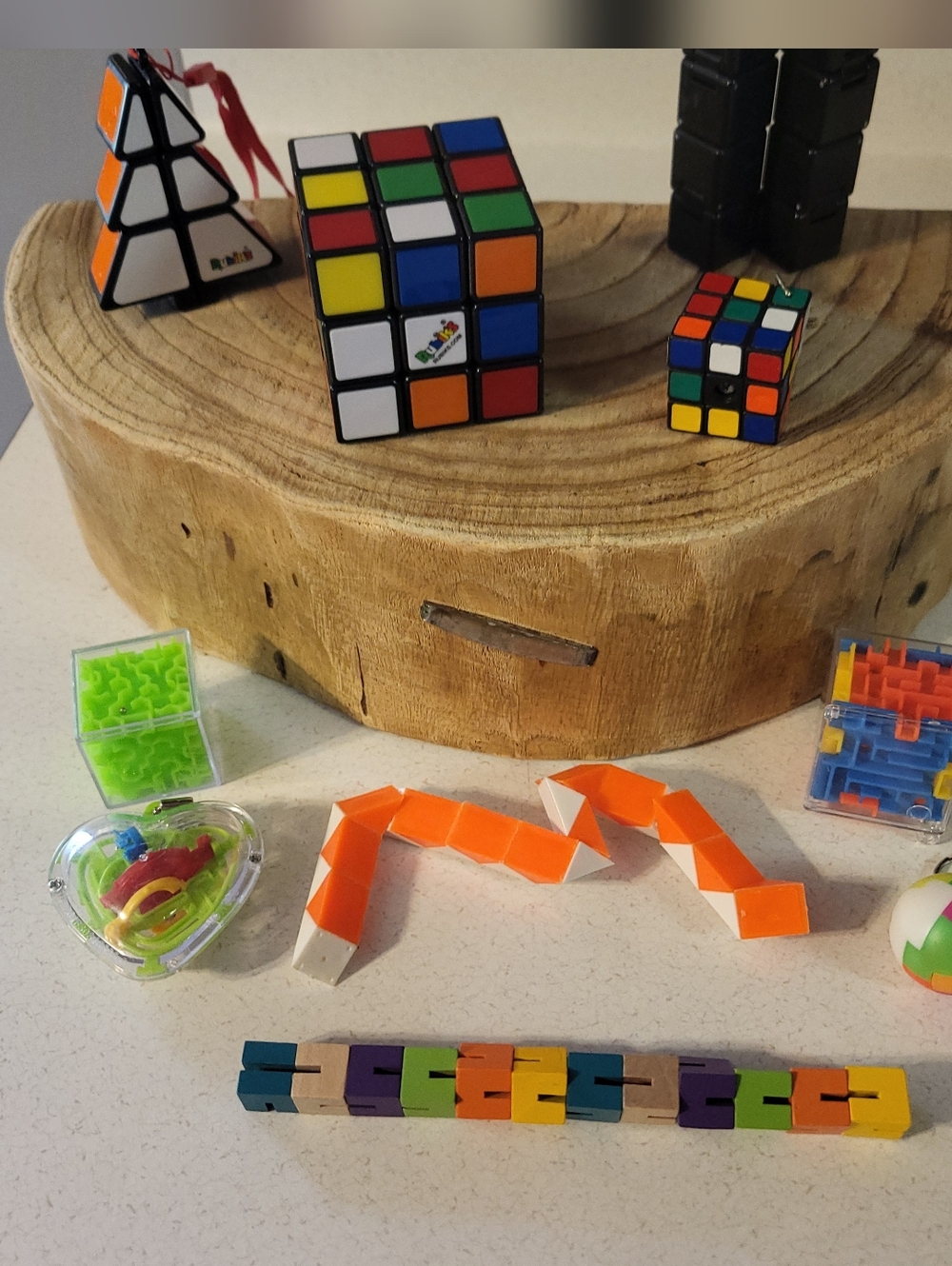 Rubix cube and puzzles toy lot